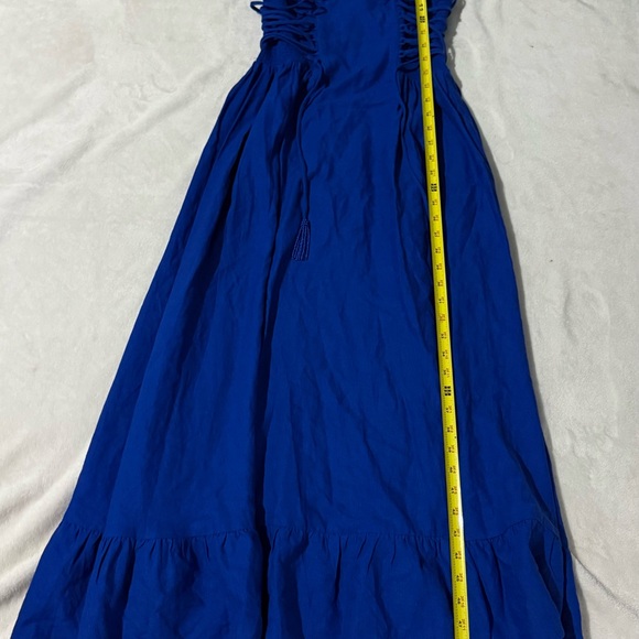 FARM Rio Blue Spaghetti Strap Midi Sundress - Picture 3 of 5